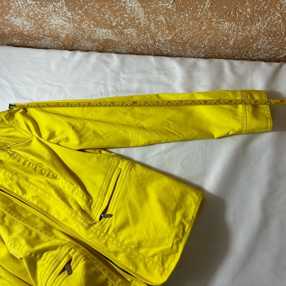 Jones New York Jacket Long Sleeve Stretch Lightweight Yellow Size X-Small Petite - Picture 12 of 13